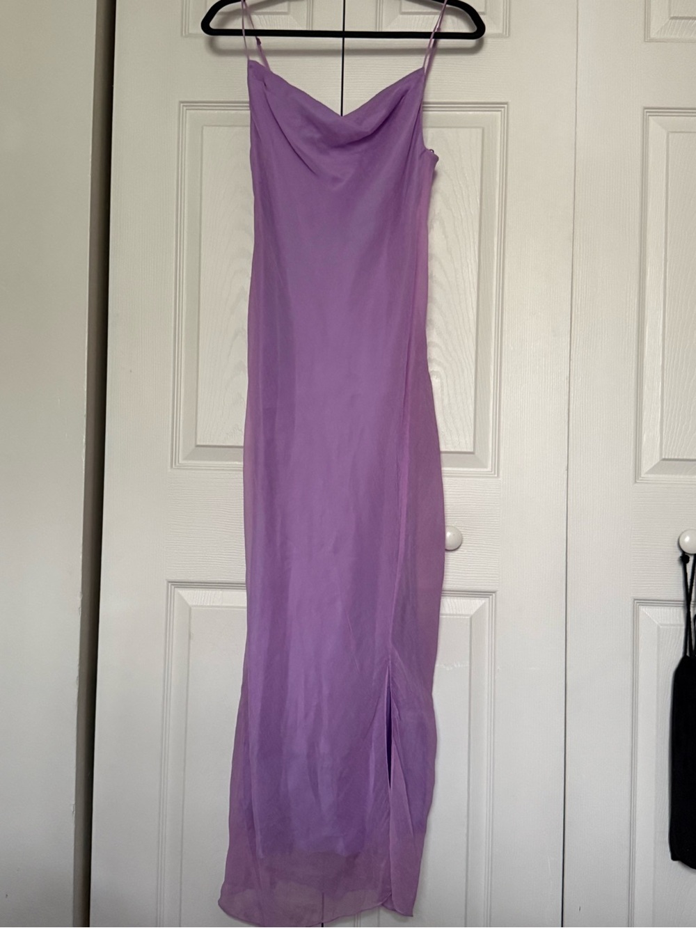 Vince Lavender Cowl Neck Slip Maxi Dress